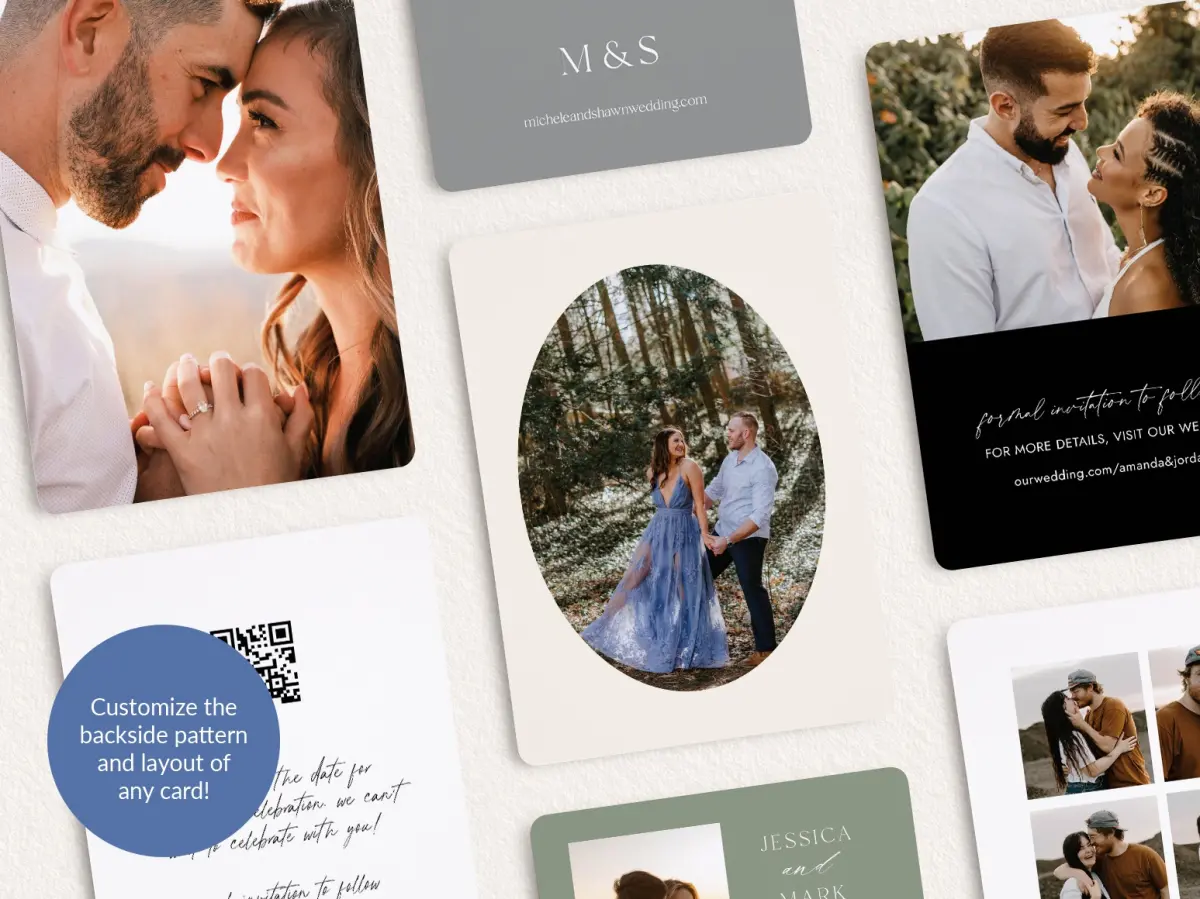 Back of Save the Date Card