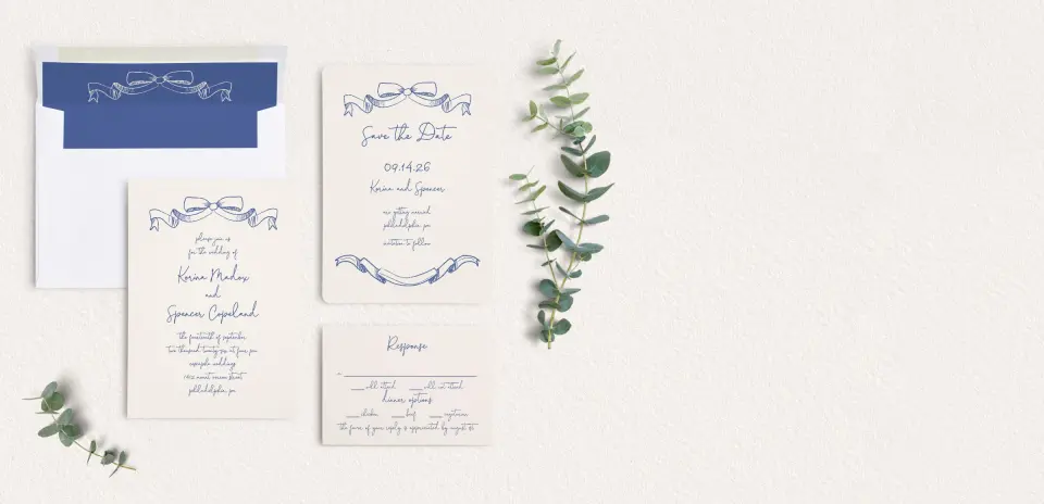 Front of Save the Date Card
