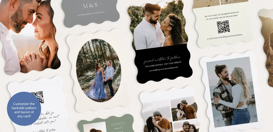 Back of Save the Date Card