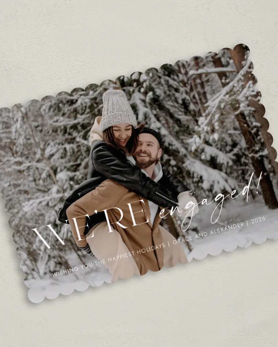 This is a 5" x 7" Christmas Card called A Moment to Remember printed in full color on Premium Smooth paper on Premium Smooth paper on Premium Smooth paper