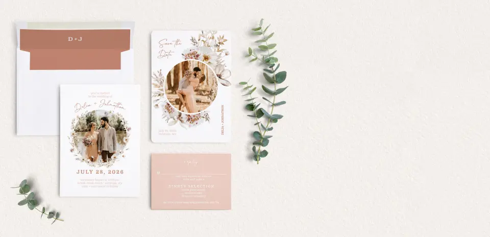 Front of Save the Date Card