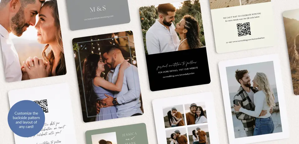 Back of Save the Date Card