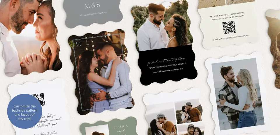 Back of Save the Date Card