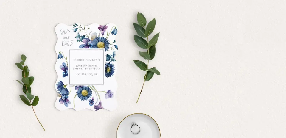 Save the Date Card with Optional Guest Addressing Service