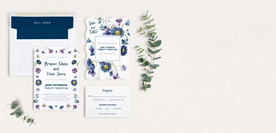 Front of Save the Date Card