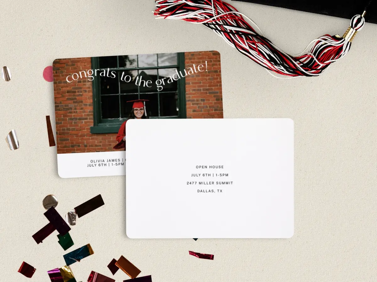 Grad Card Back