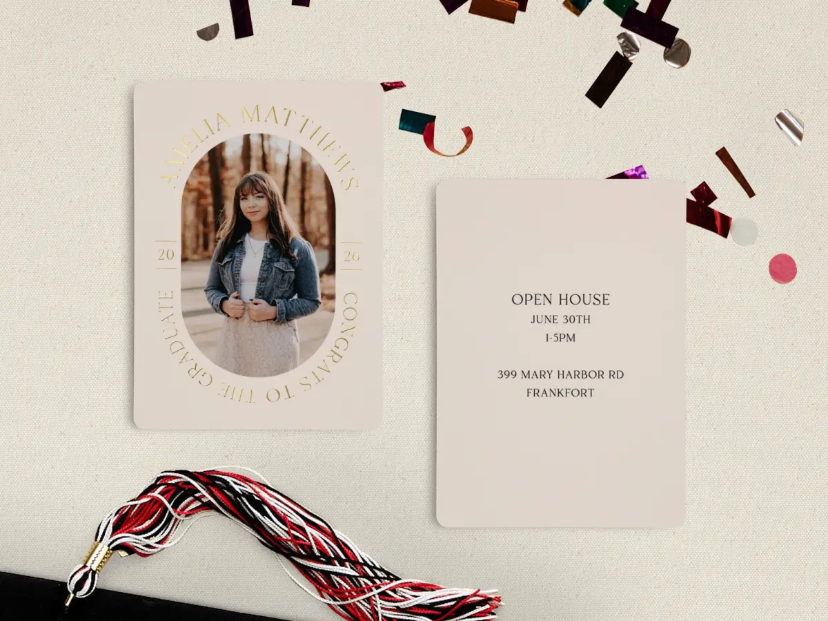 Grad Card Back