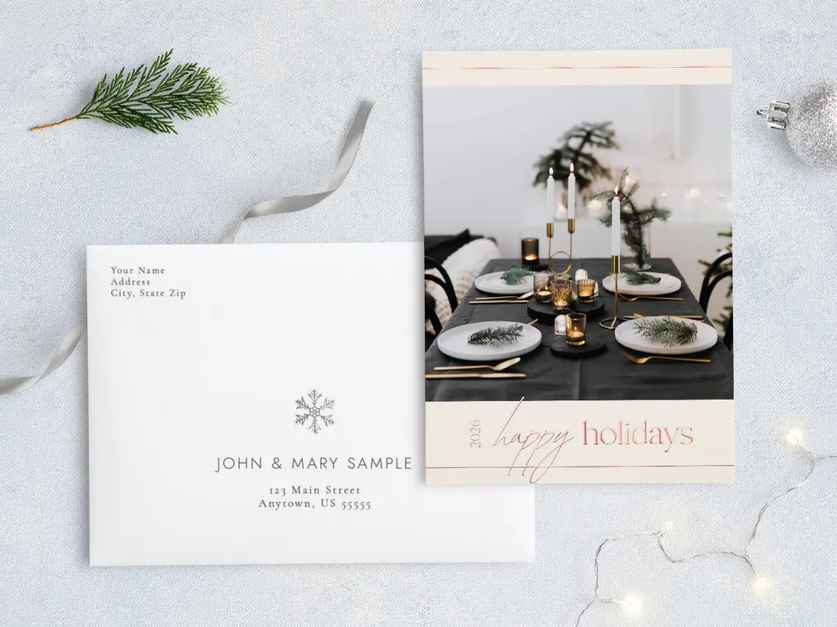 Front with Envelope Design