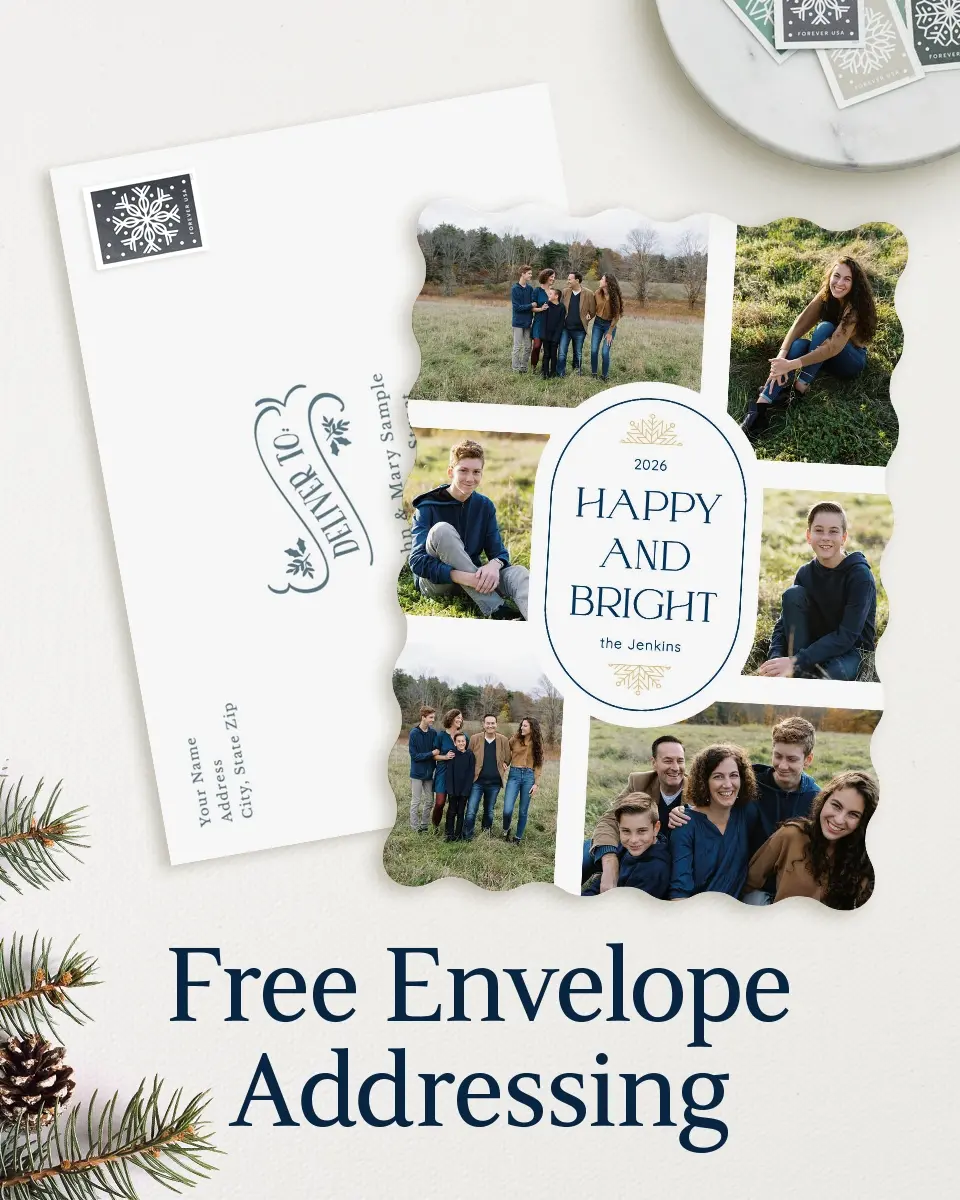 Wavy Christmas Cards