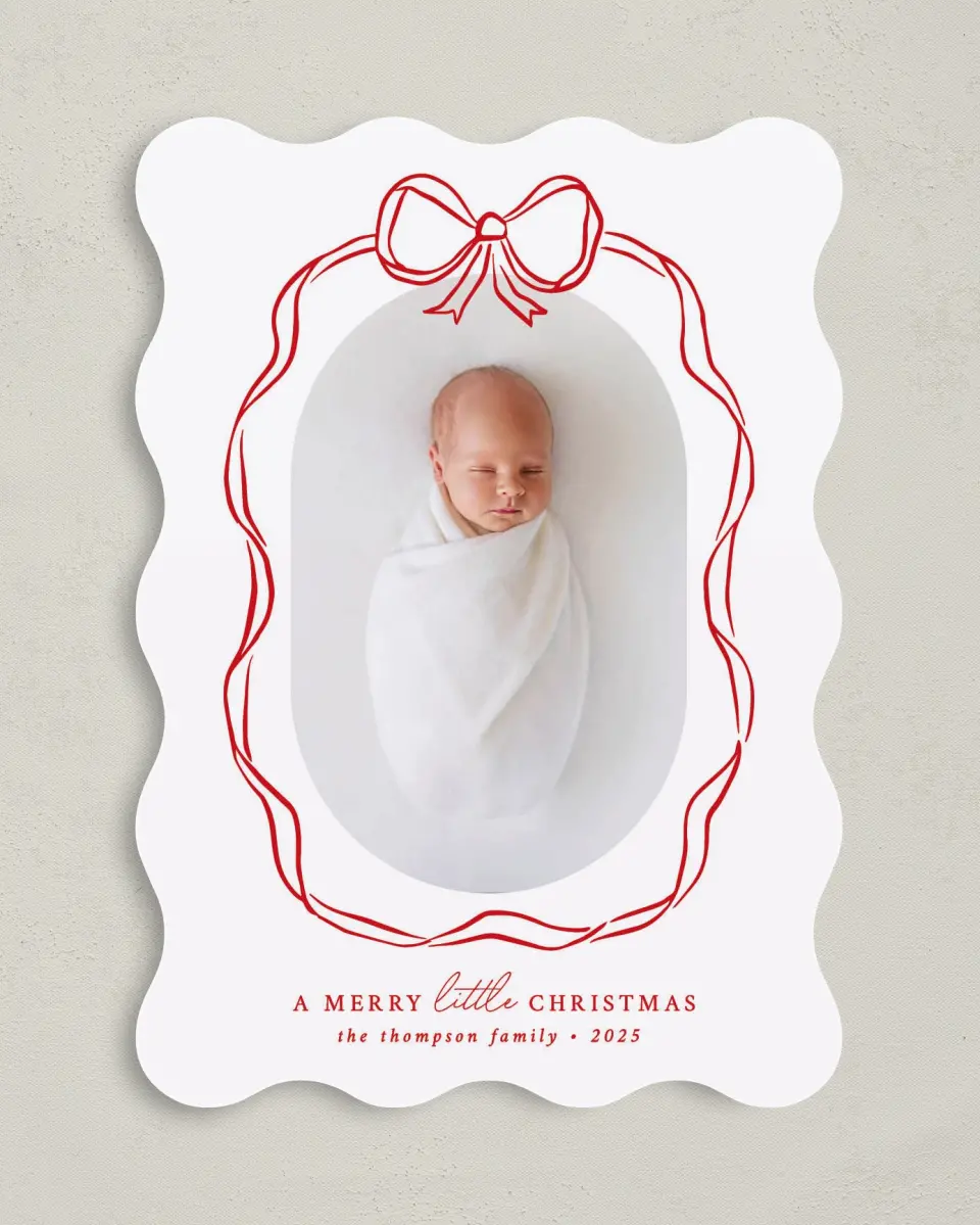 This is a 5" x 7" Christmas Card called Little Christmas printed in full color on Premium Smooth paper