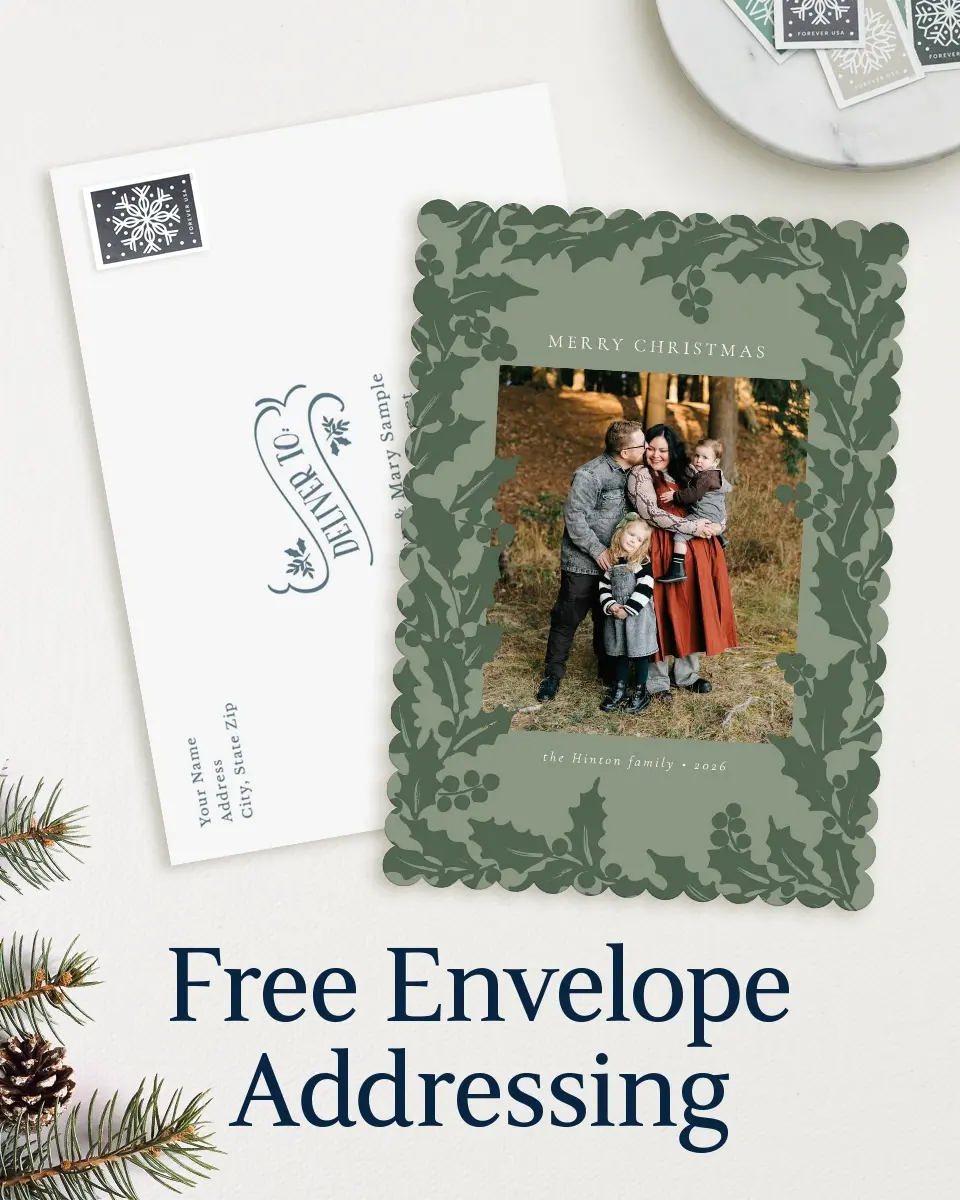 Scalloped Christmas Cards