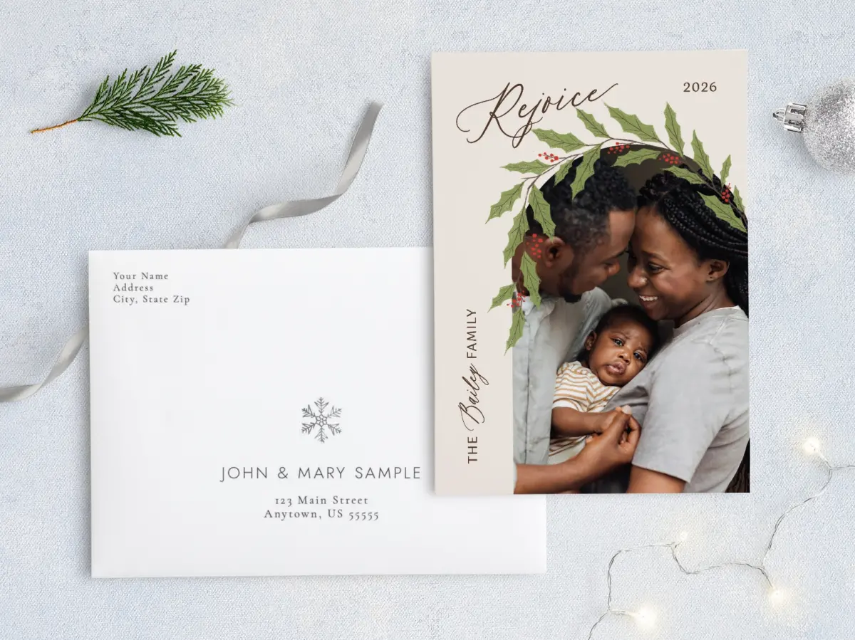 Front with Envelope Design