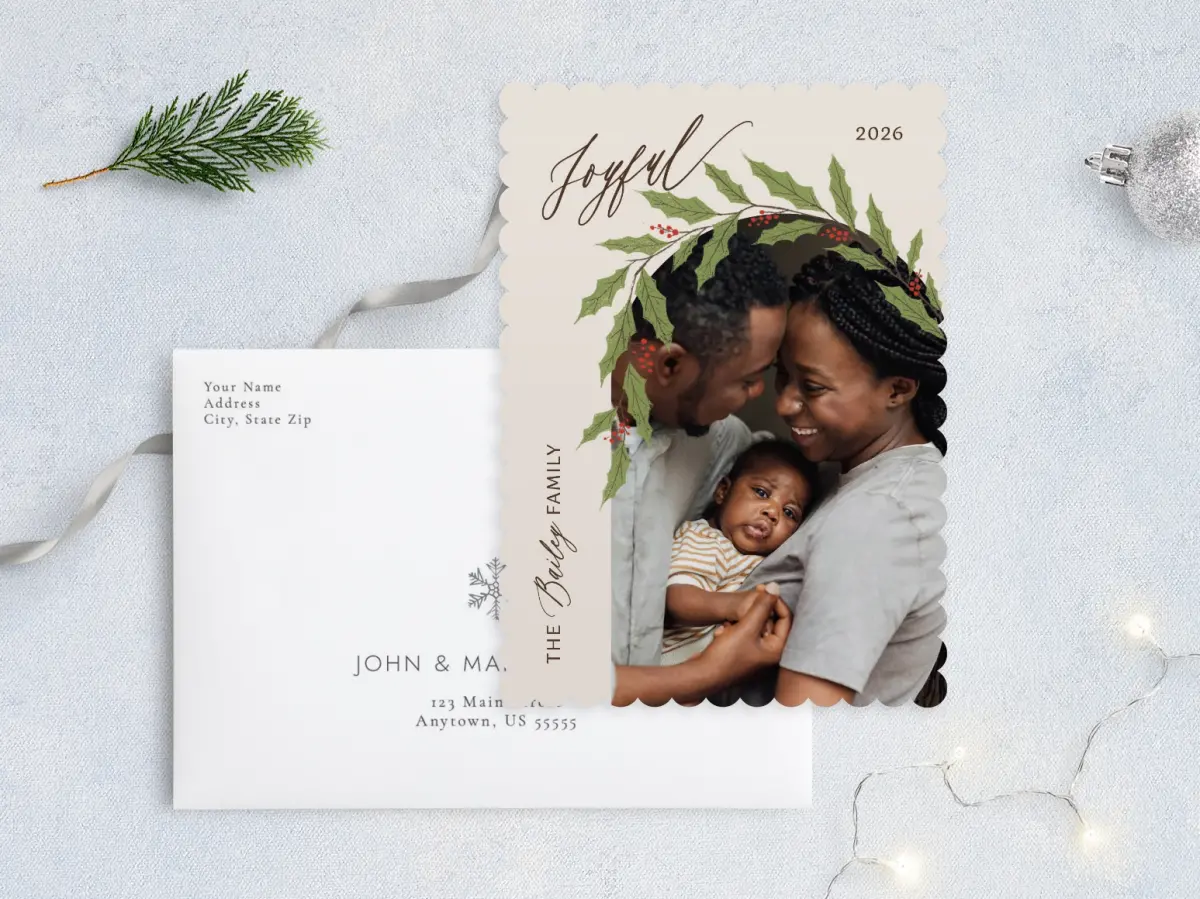 Front with Envelope Design