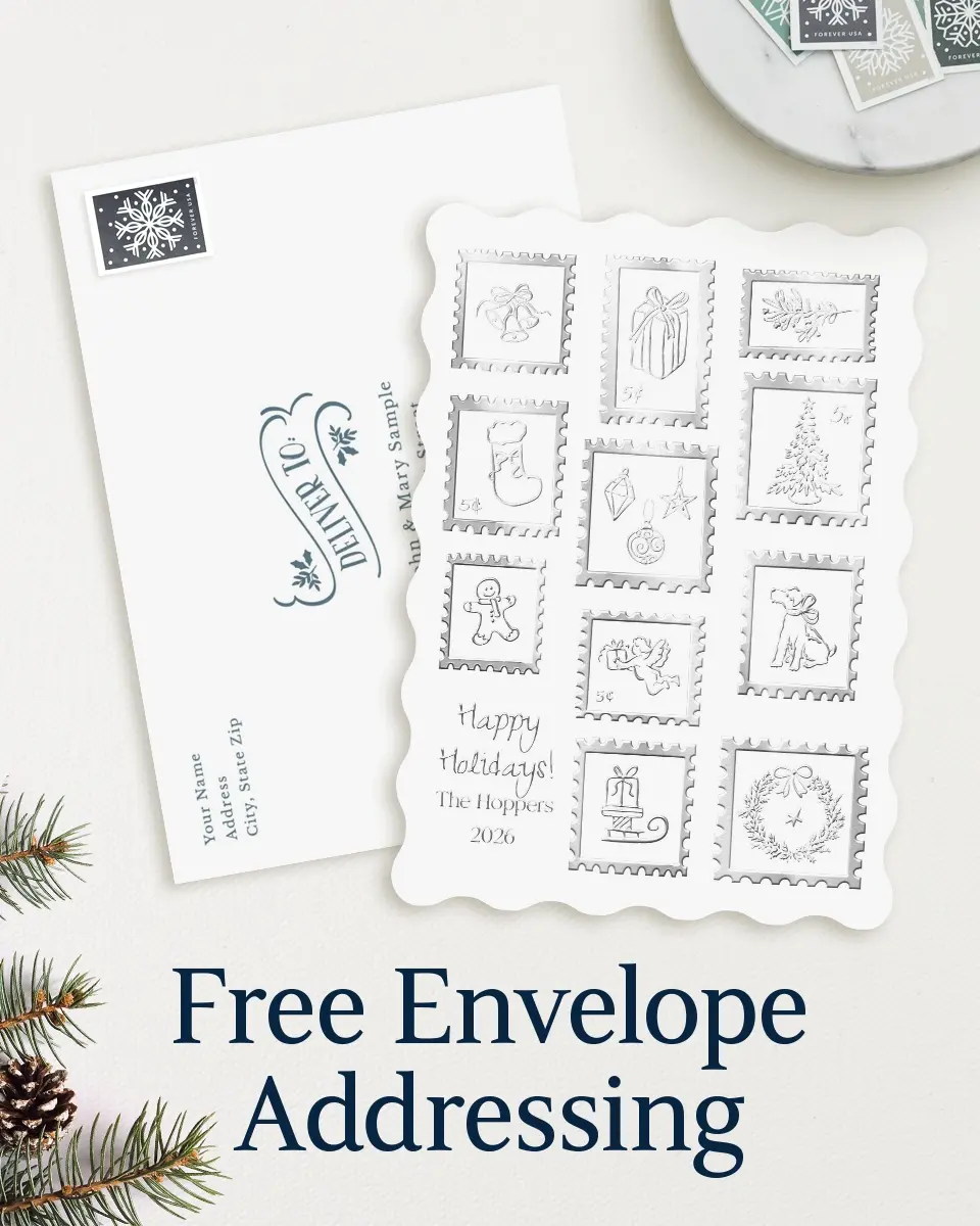 Wavy Christmas Cards