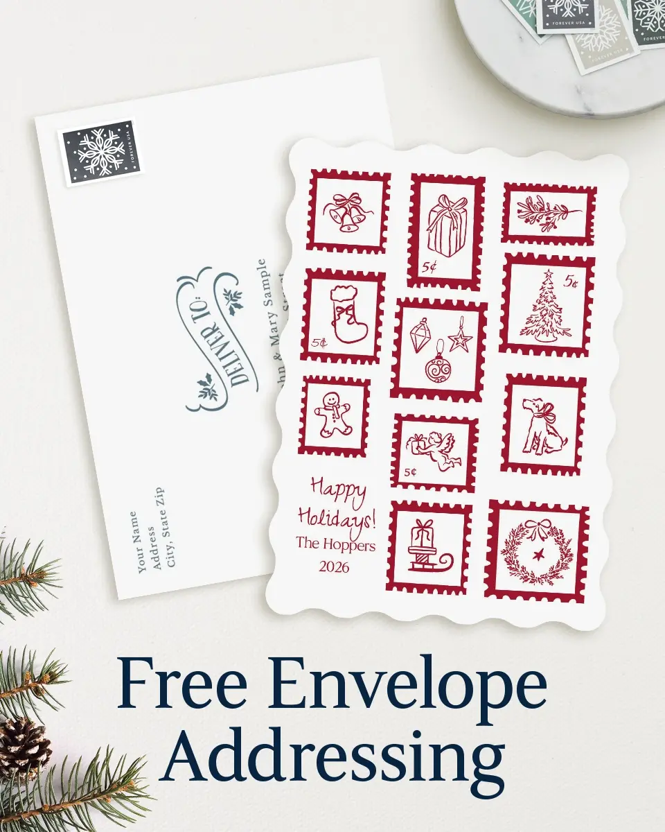 Wavy Christmas Cards