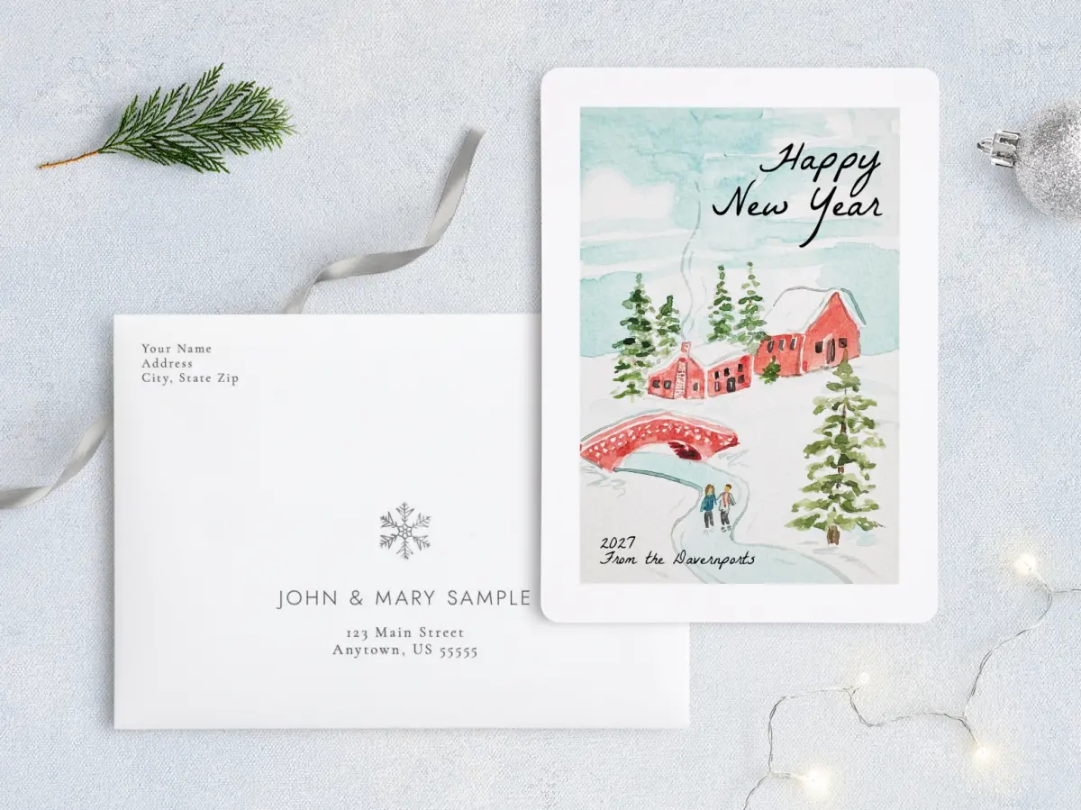 Front with Envelope Design