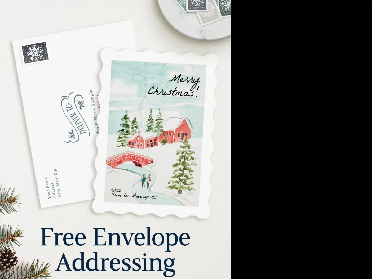 Wavy Christmas Cards