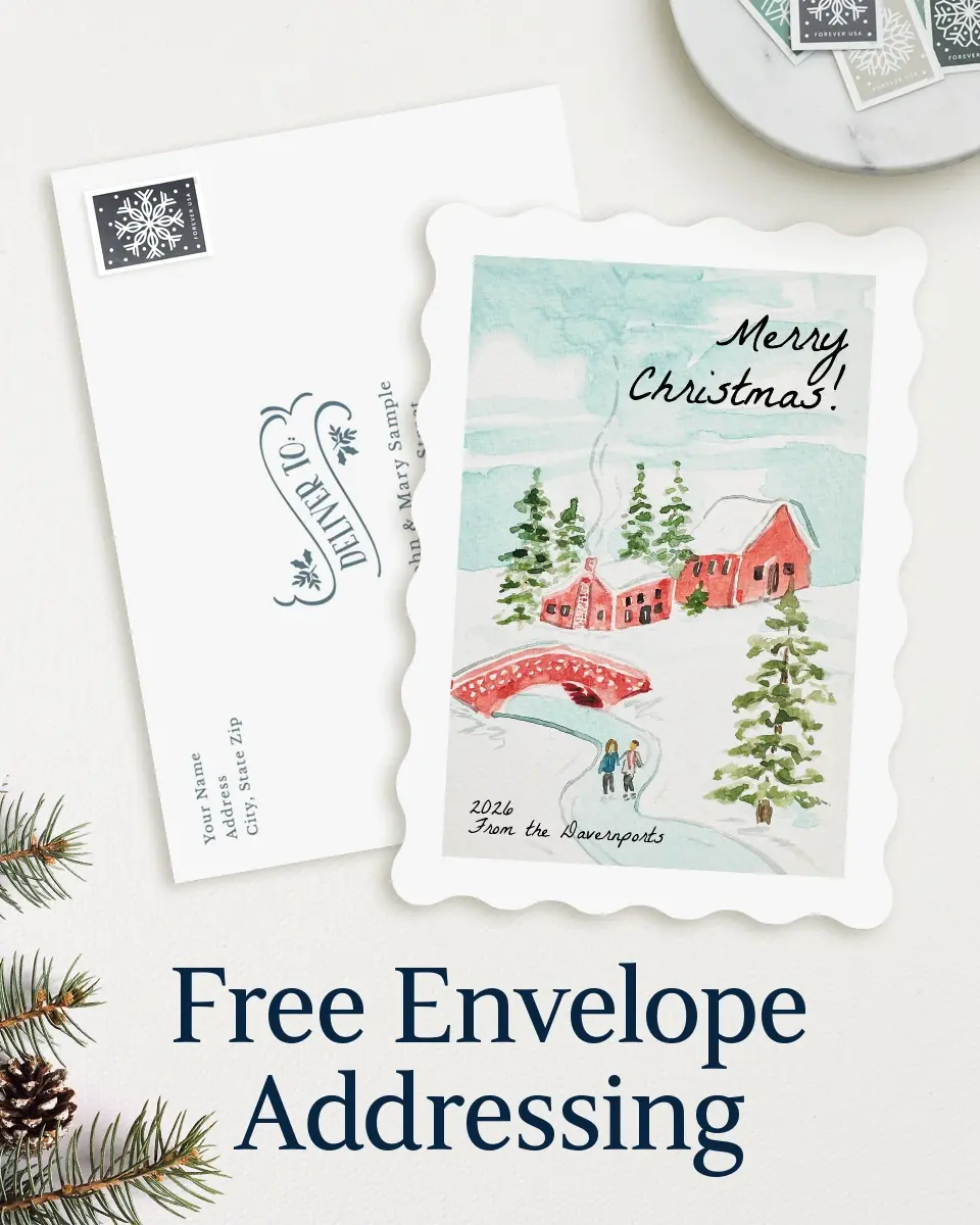 Wavy Christmas Cards