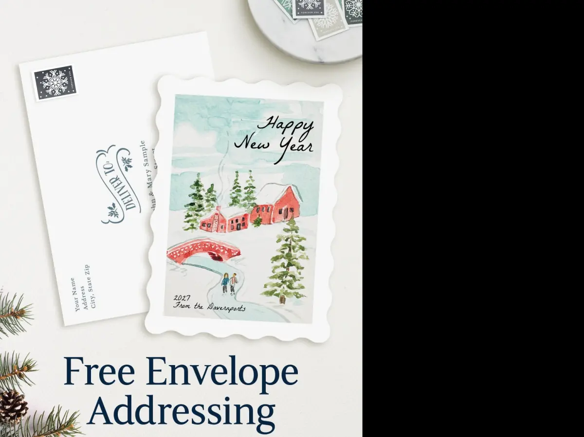 Wavy Christmas Cards