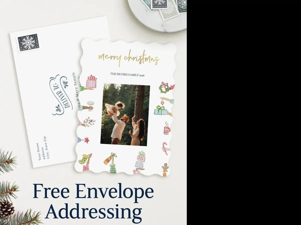 Wavy Christmas Cards