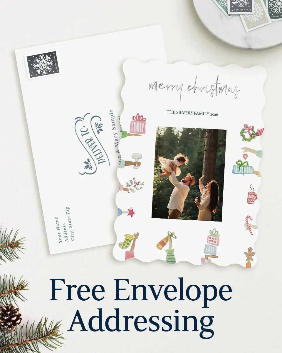 Wavy Christmas Cards