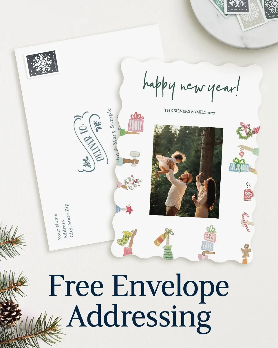 Wavy Christmas Cards