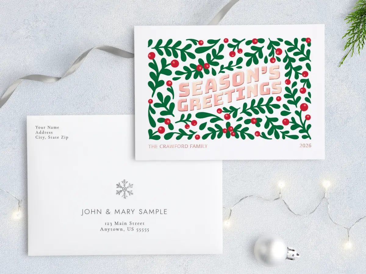 Front with Envelope Design