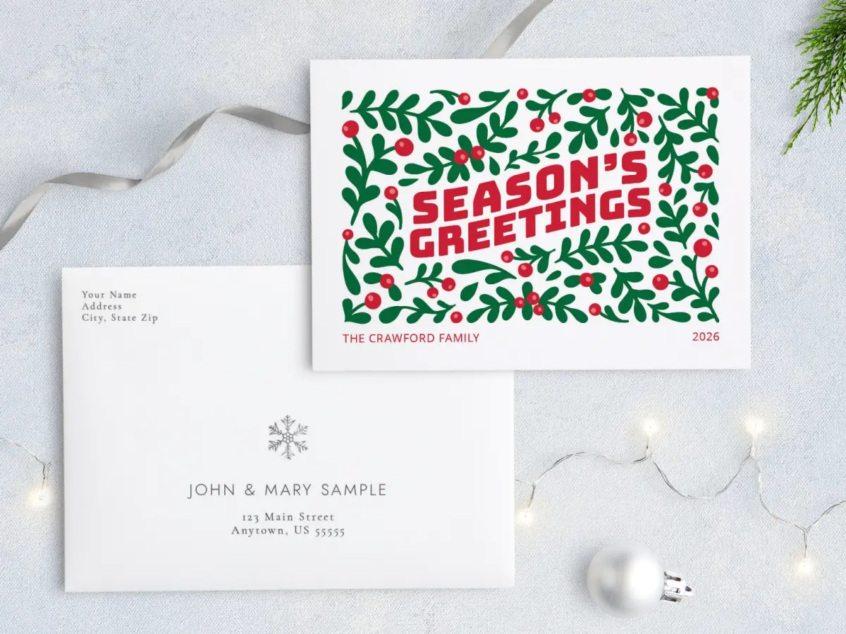Front with Envelope Design