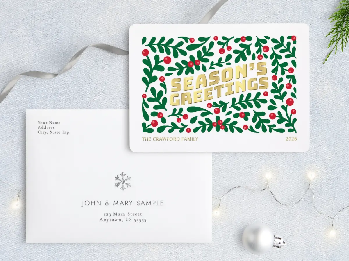 Front with Envelope Design