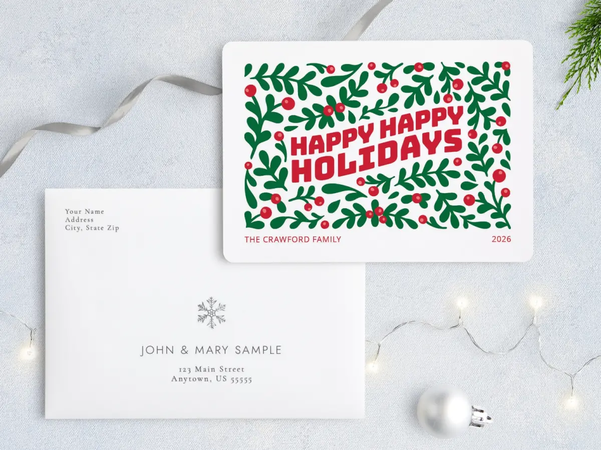 Front with Envelope Design