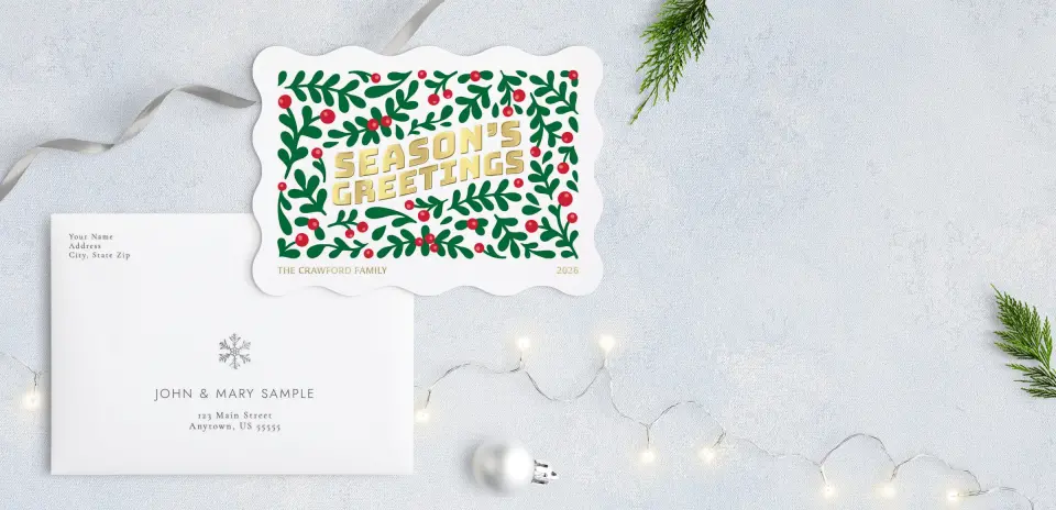 Front with Envelope Design