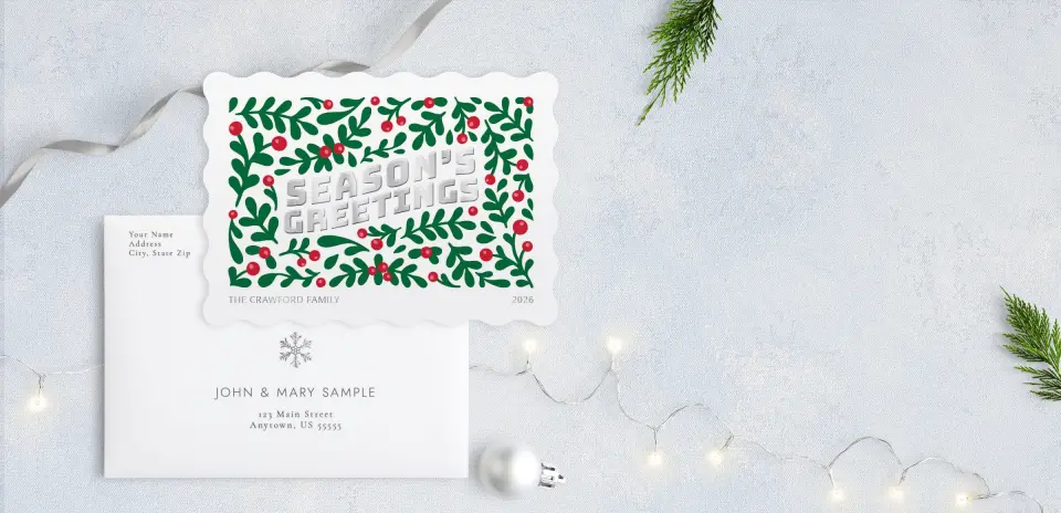 Front with Envelope Design