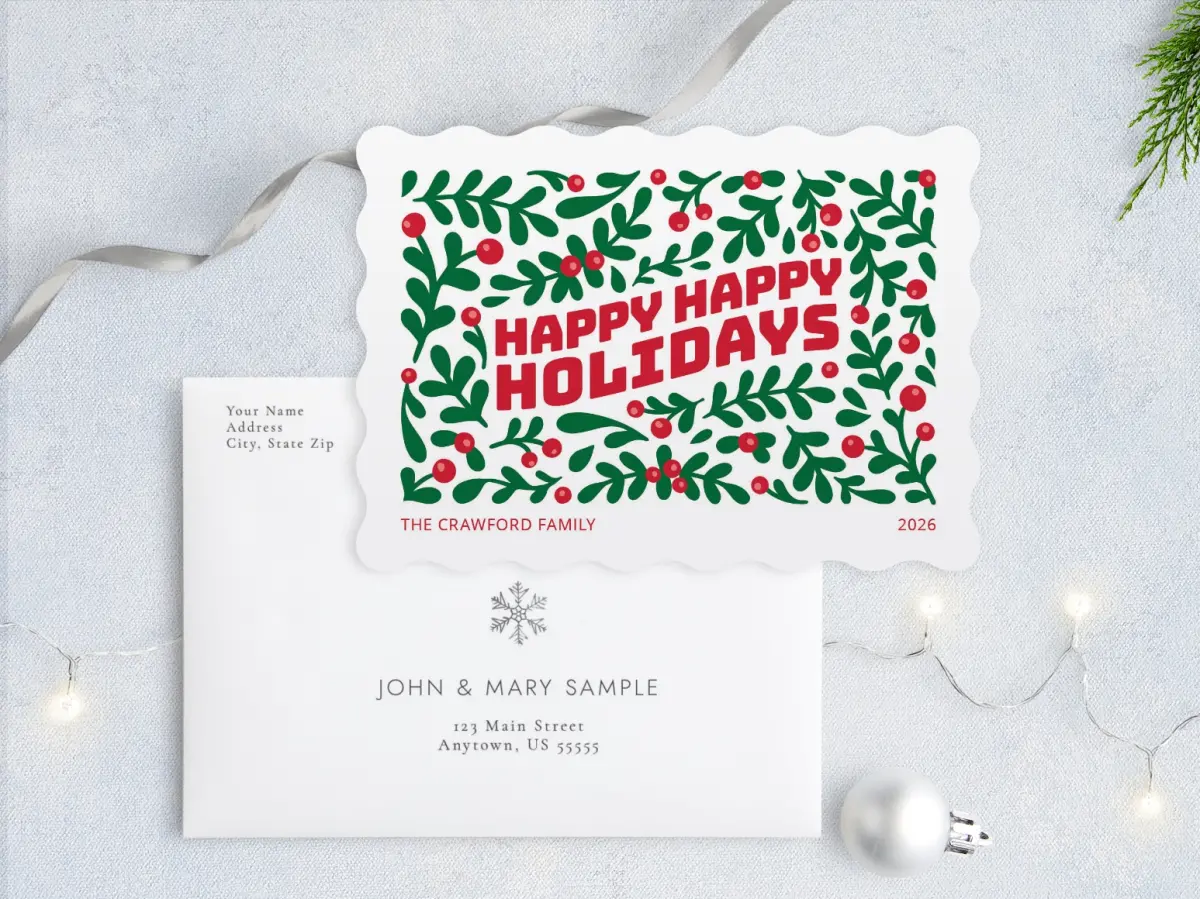 Front with Envelope Design