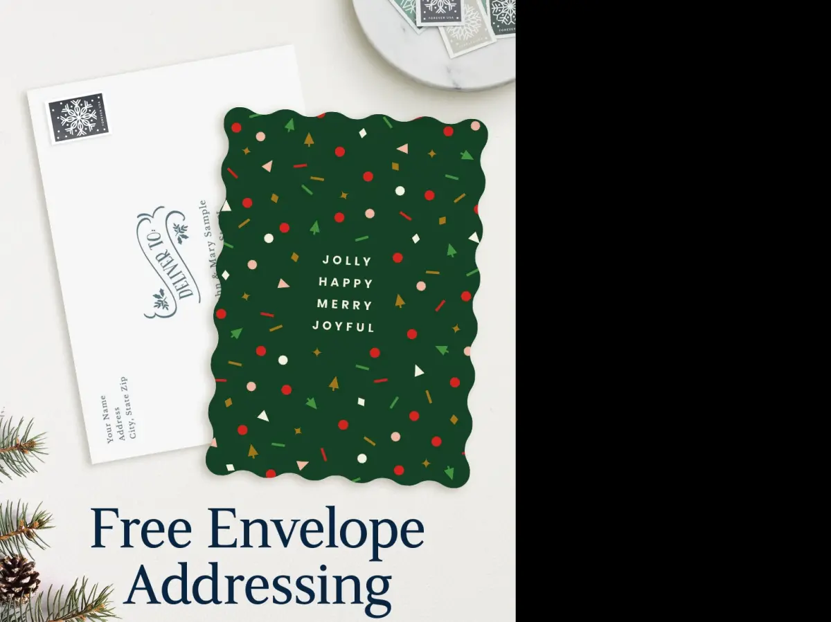 Wavy Christmas Cards