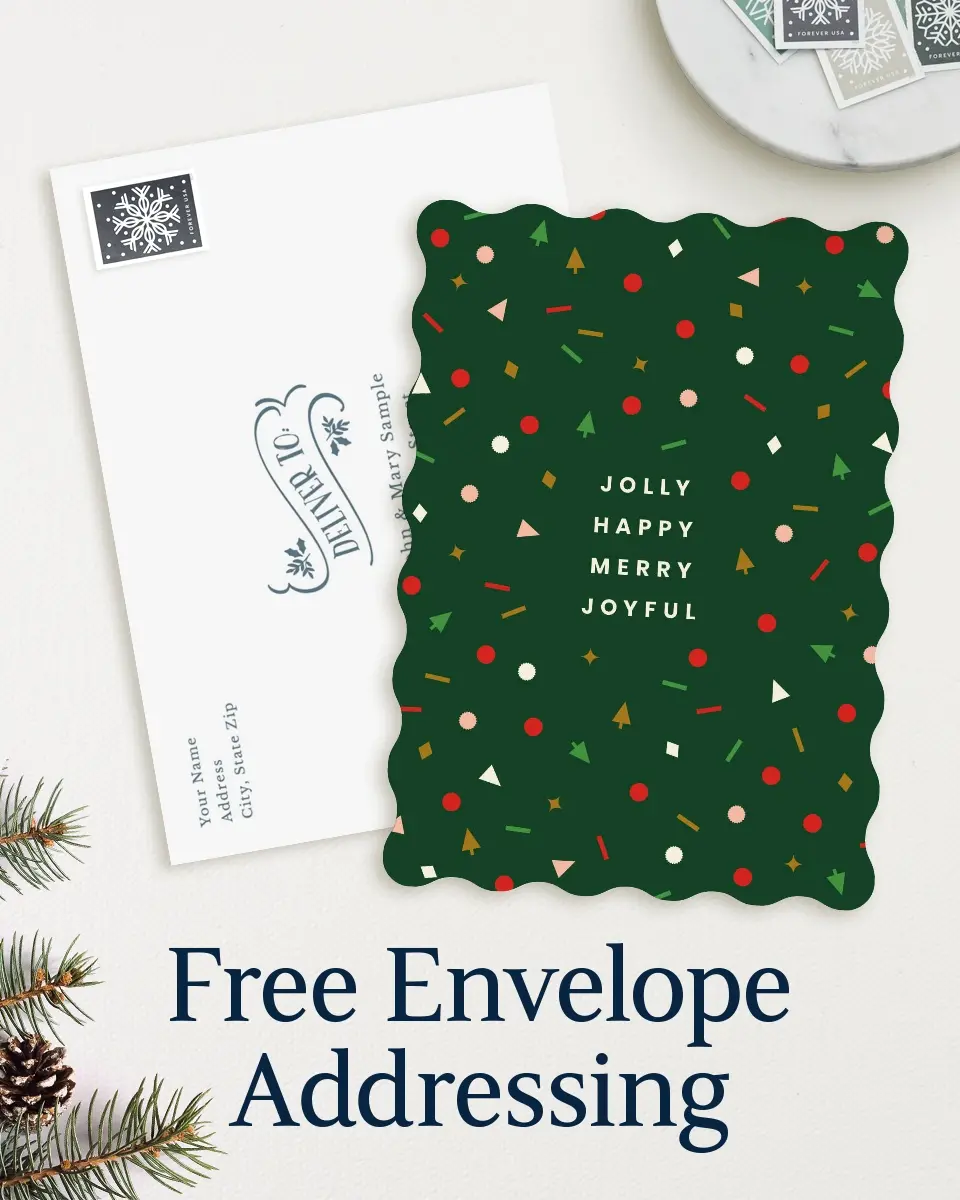Wavy Christmas Cards