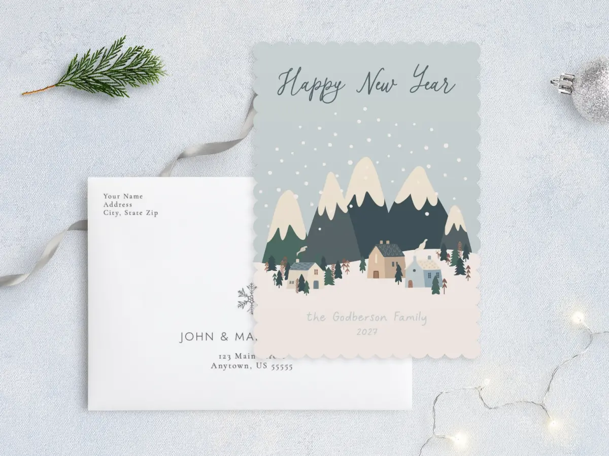 Front with Envelope Design
