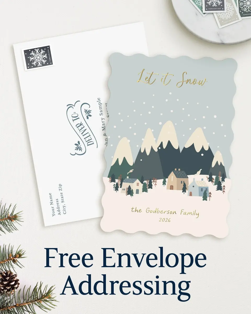 Wavy Christmas Cards