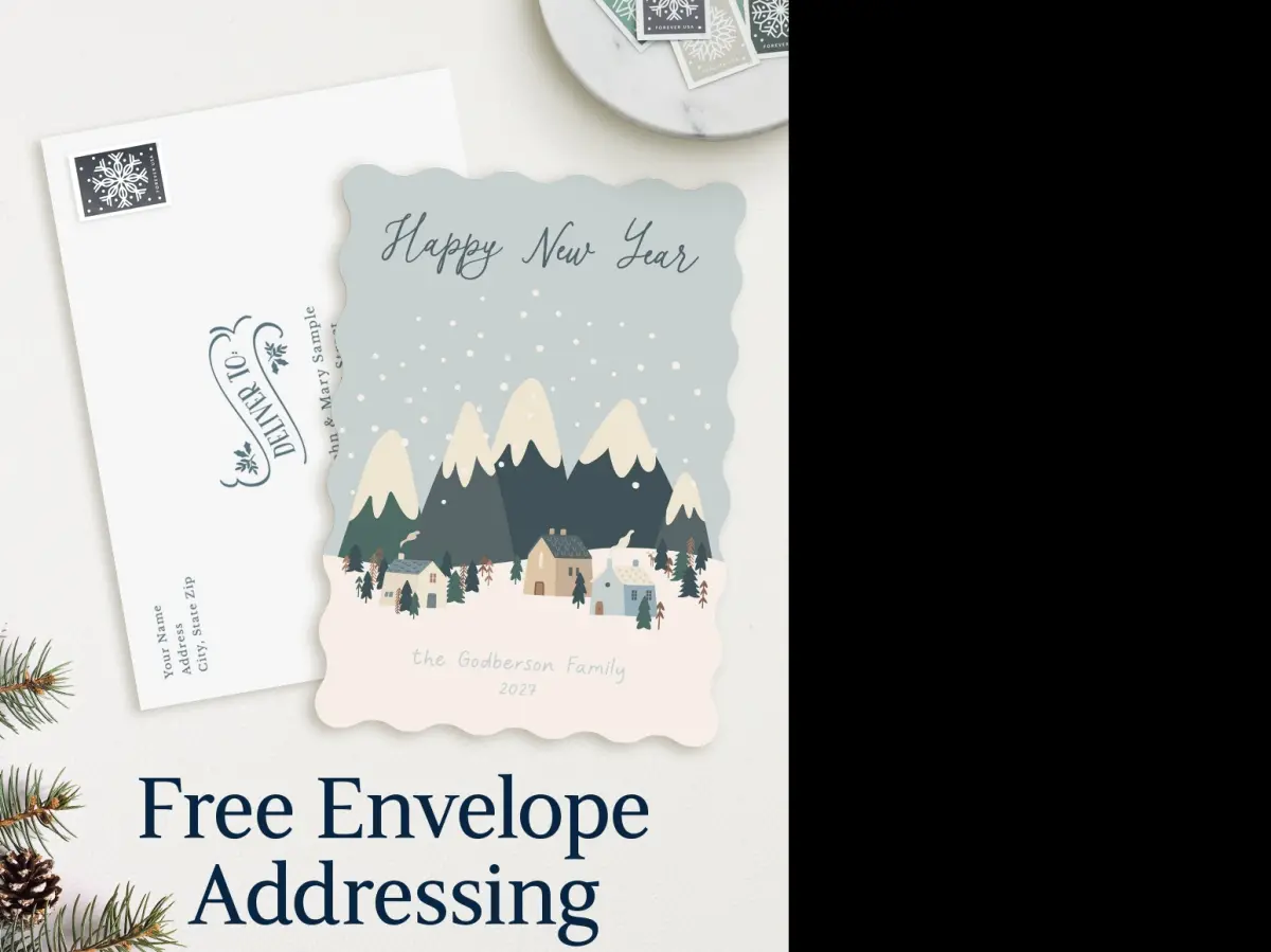 Wavy Christmas Cards