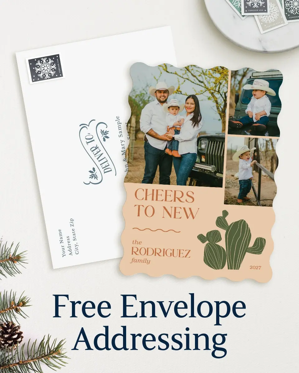 Wavy Christmas Cards