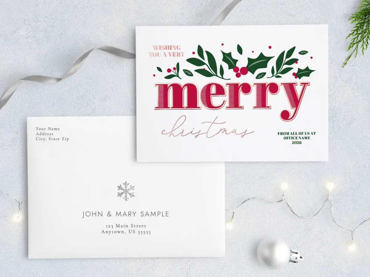 Front with Envelope Design