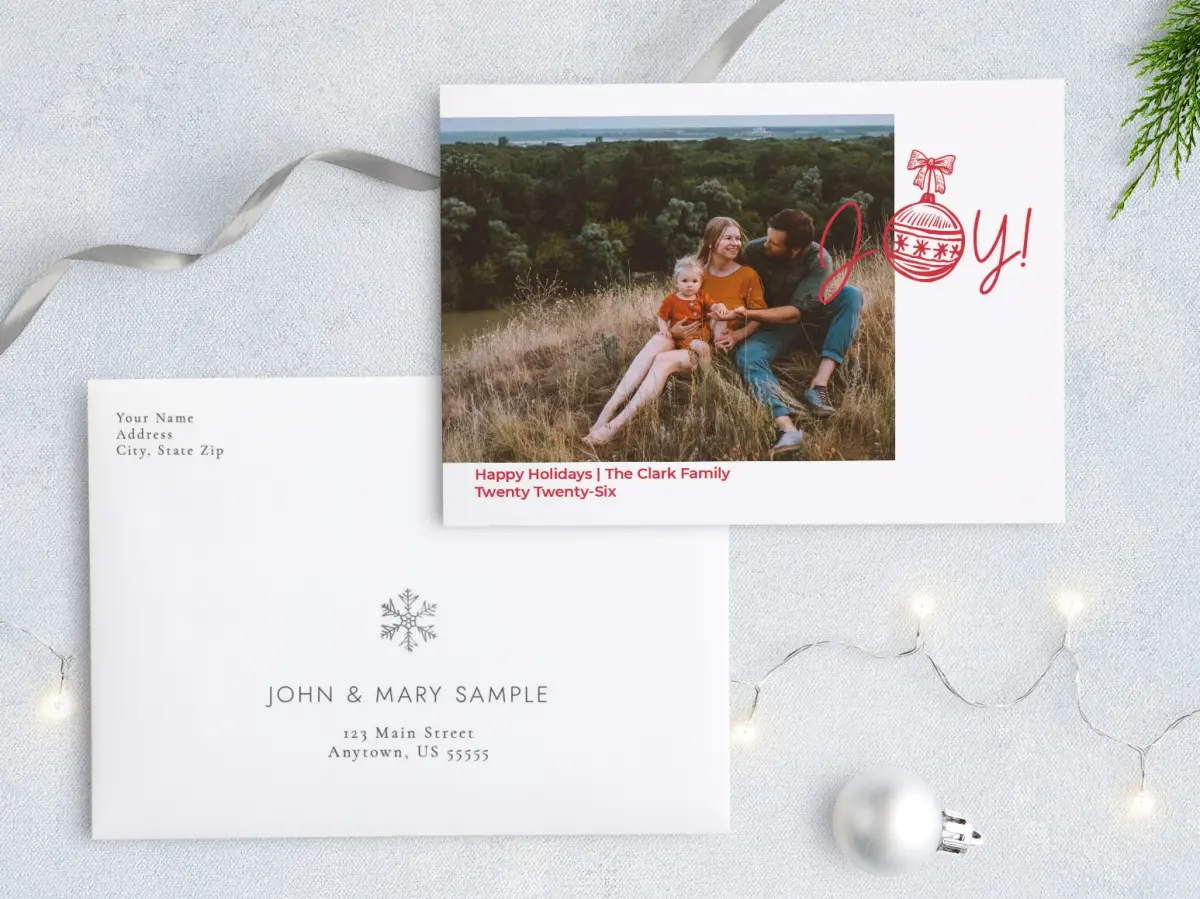 Front with Envelope Design
