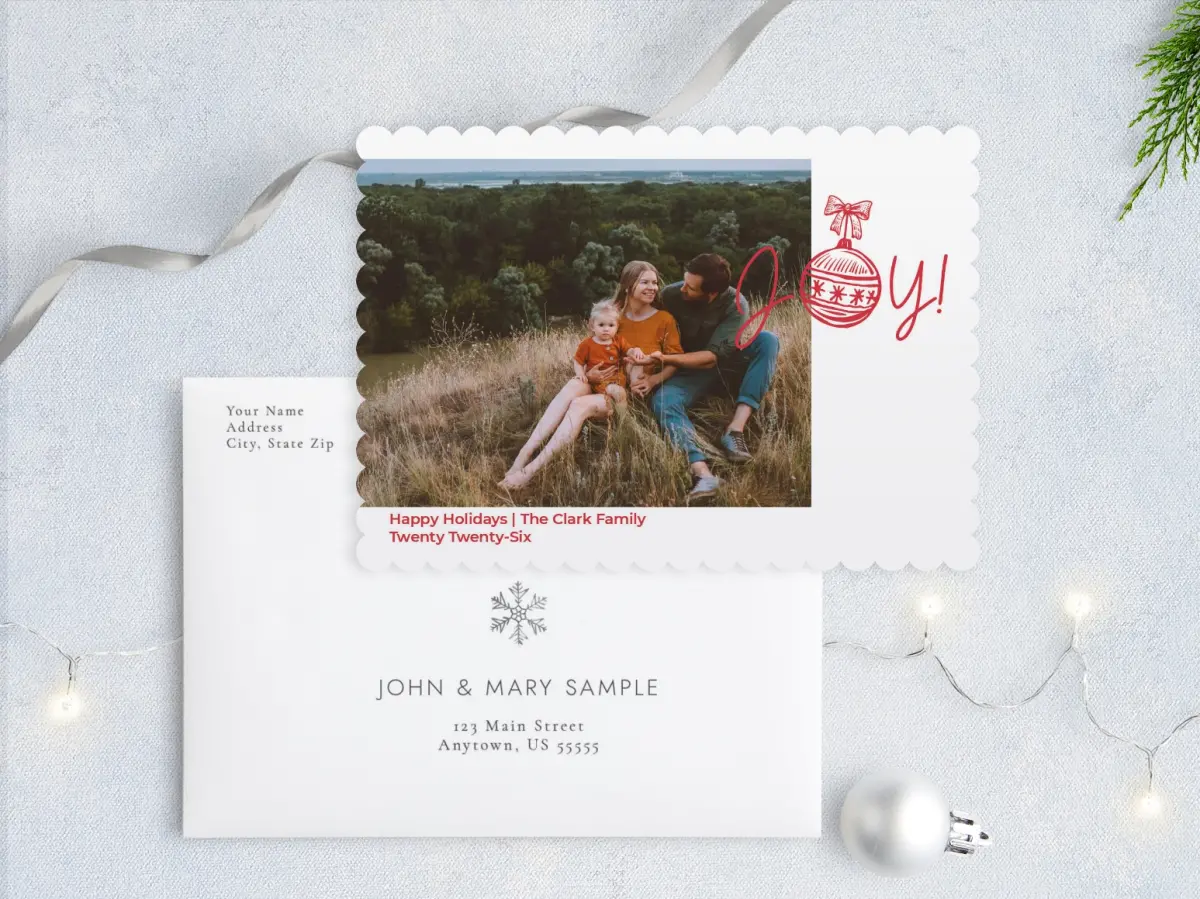 Front with Envelope Design