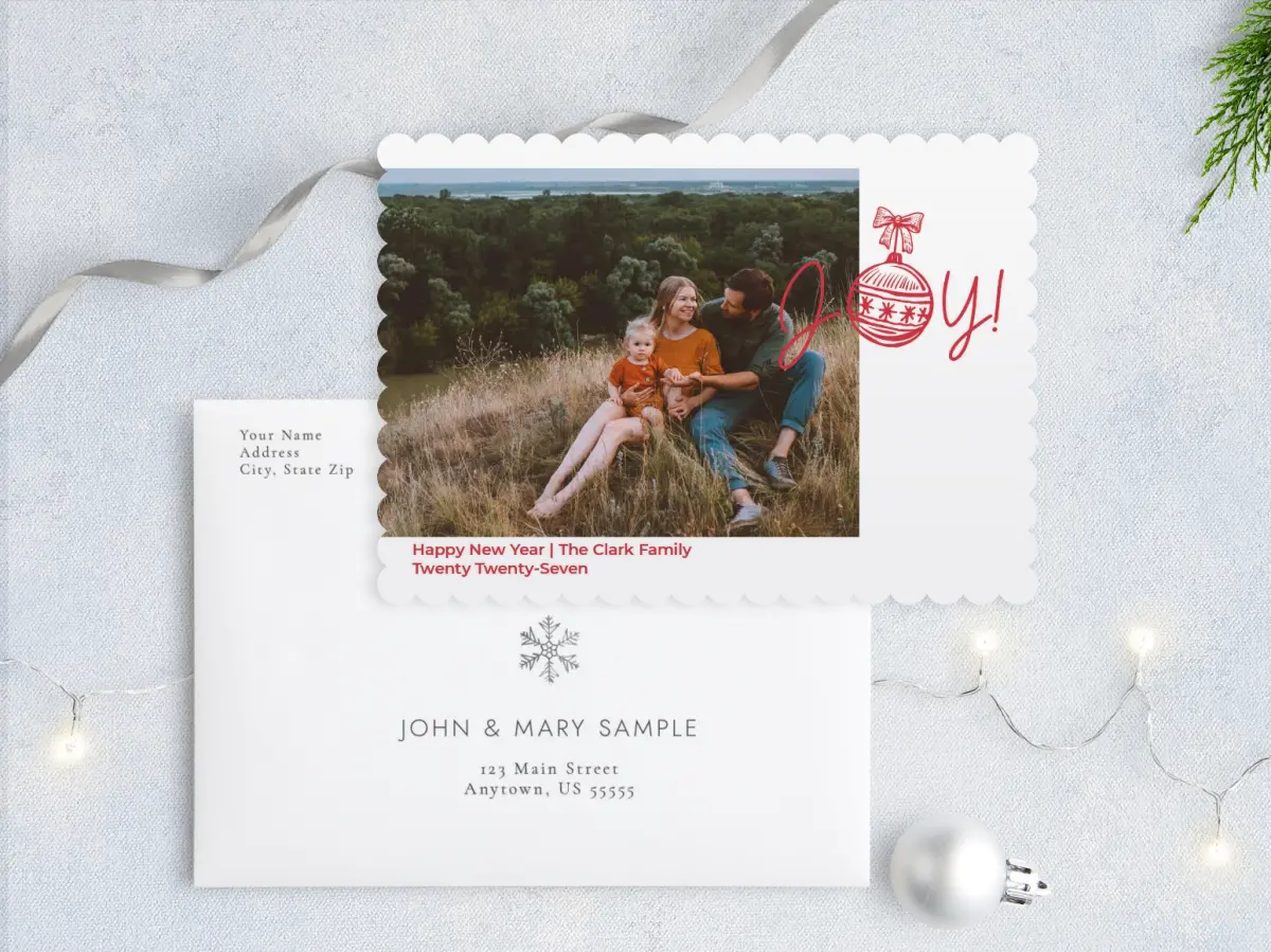 Front with Envelope Design