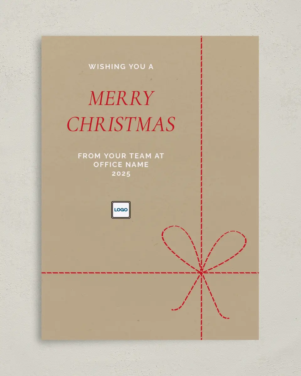 This is a 5" x 7" Christmas Card called Gifted Gratefulness printed in full color on Premium Smooth paper