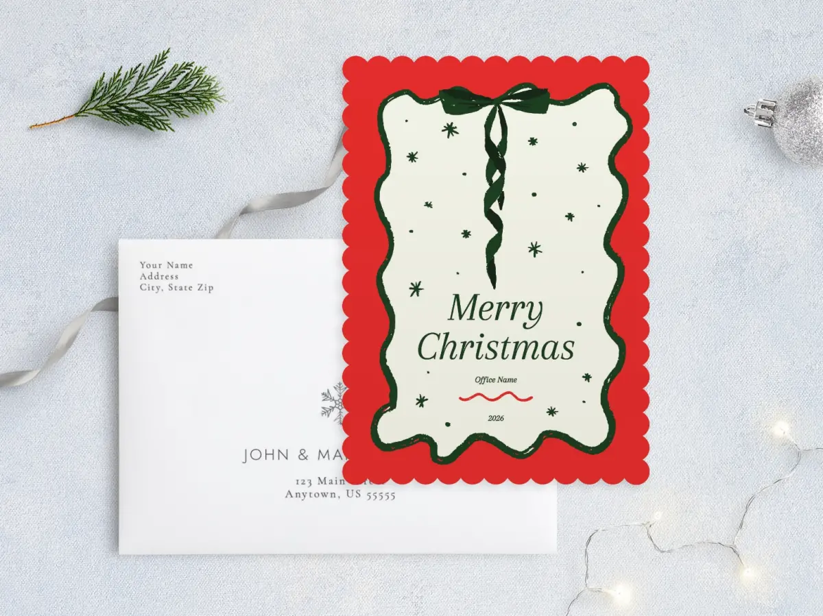 Front with Envelope Design
