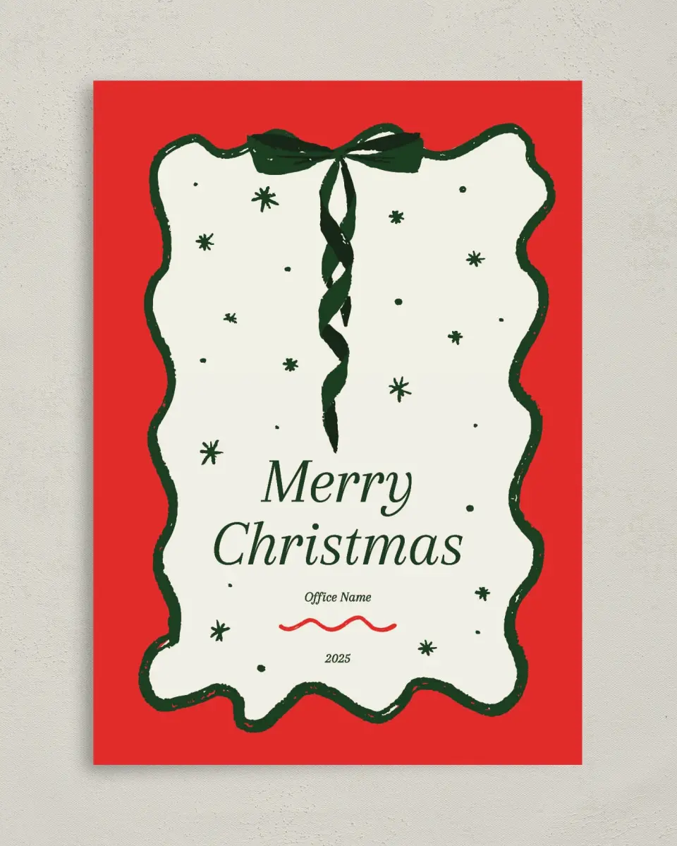 This is a 5" x 7" Christmas Card called Christmas Celebration printed in full color on Premium Smooth paper