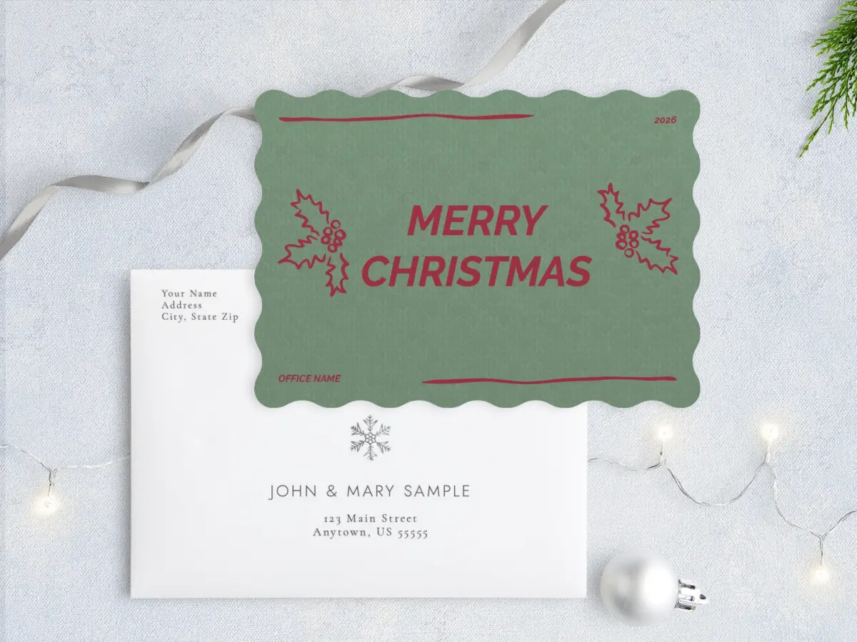 Front with Envelope Design