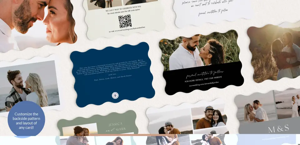 Back of Save the Date Card