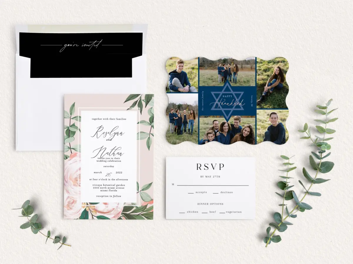 Front of Save the Date Card