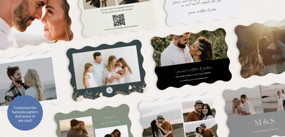 Back of Save the Date Card